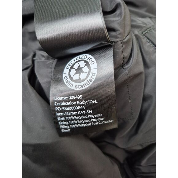 Mackage Women's Black Kay Shearling Collar Down Coat Size Medium $1390+ - Picture 10 of 11